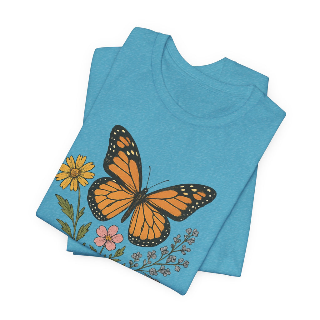 Cute Butterfly Mom T-Shirt — Mother's Day Floral Mom Tee