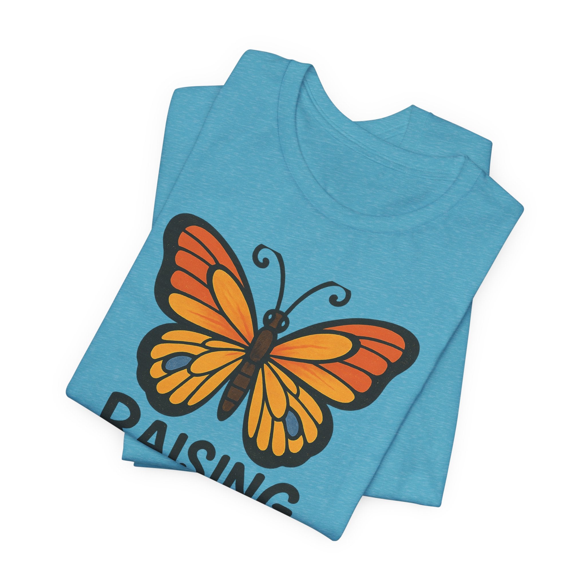 Raising Tiny Humans Is Exhausting Butterfly T-Shirt | Parenting Tee