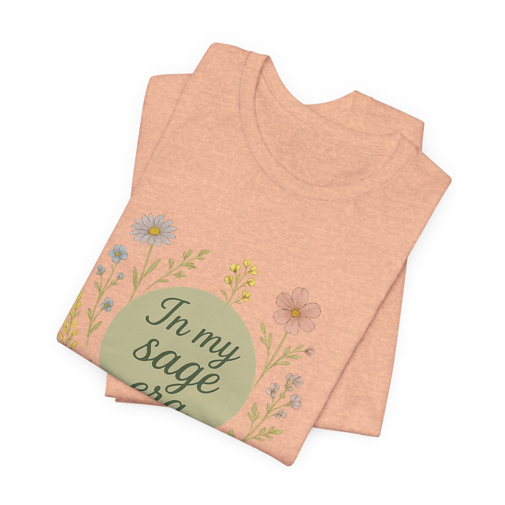 In My Sage Era tee | Floral wreath graphic shirt, botanical typography