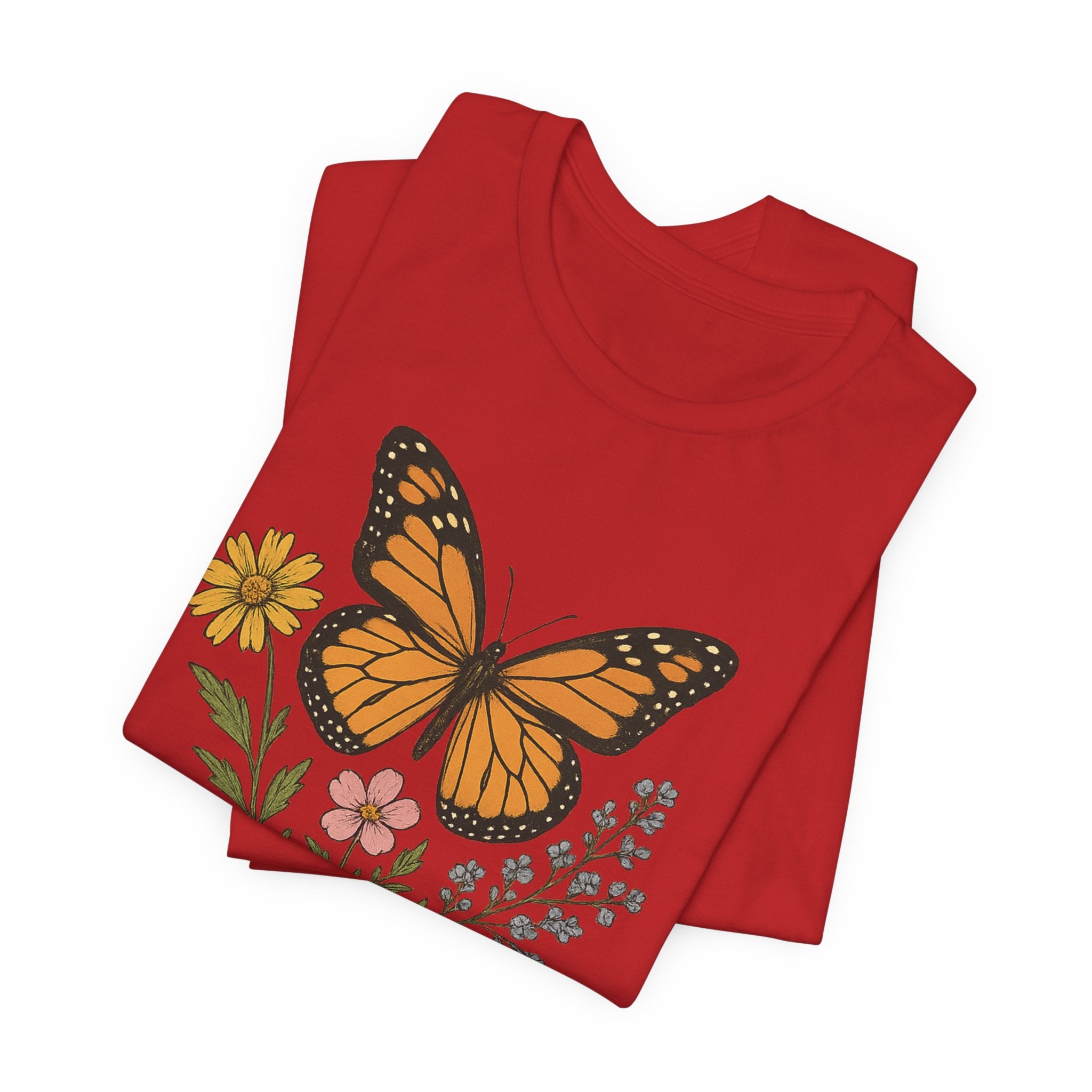 Cute Butterfly Mom T-Shirt — Mother's Day Floral Mom Tee