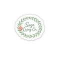 Sage Circle Stickers | Kiss-Cut Vinyl Sticker Sheet