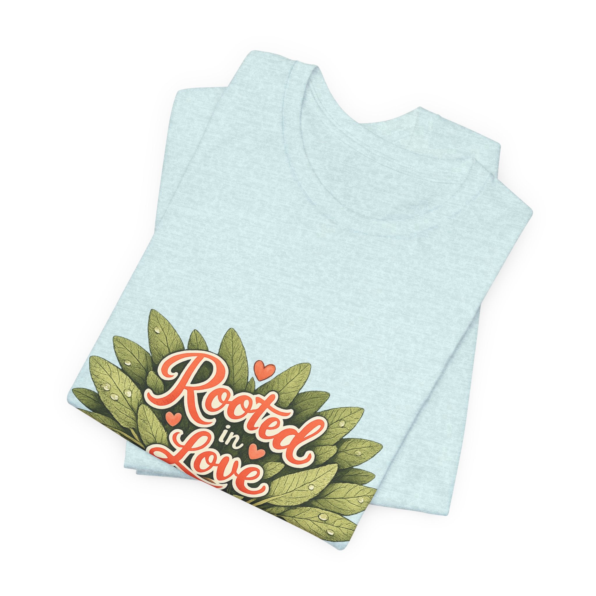 Rooted in Love mushroom family T-Shirt | Nature woodland graphic tee