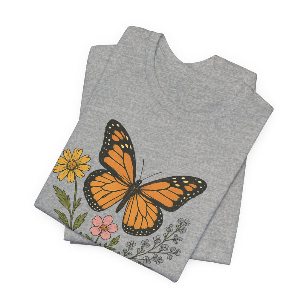 Cute Butterfly Mom T-Shirt — Mother's Day Floral Mom Tee