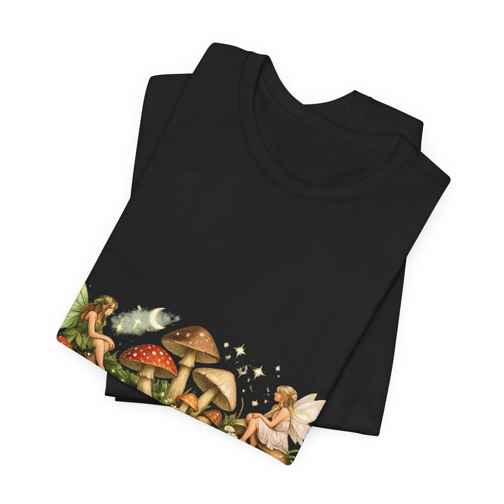 Mushroom Fairy Garden Tee | Sage Living Co. forest floral illustration
