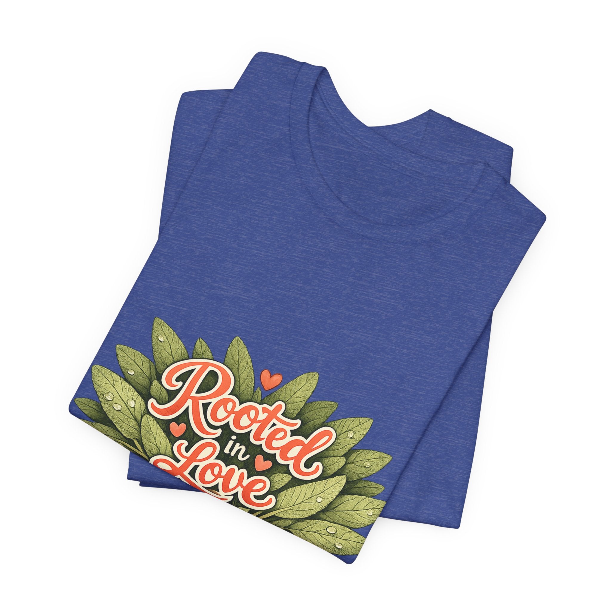 Rooted in Love mushroom family T-Shirt | Nature woodland graphic tee