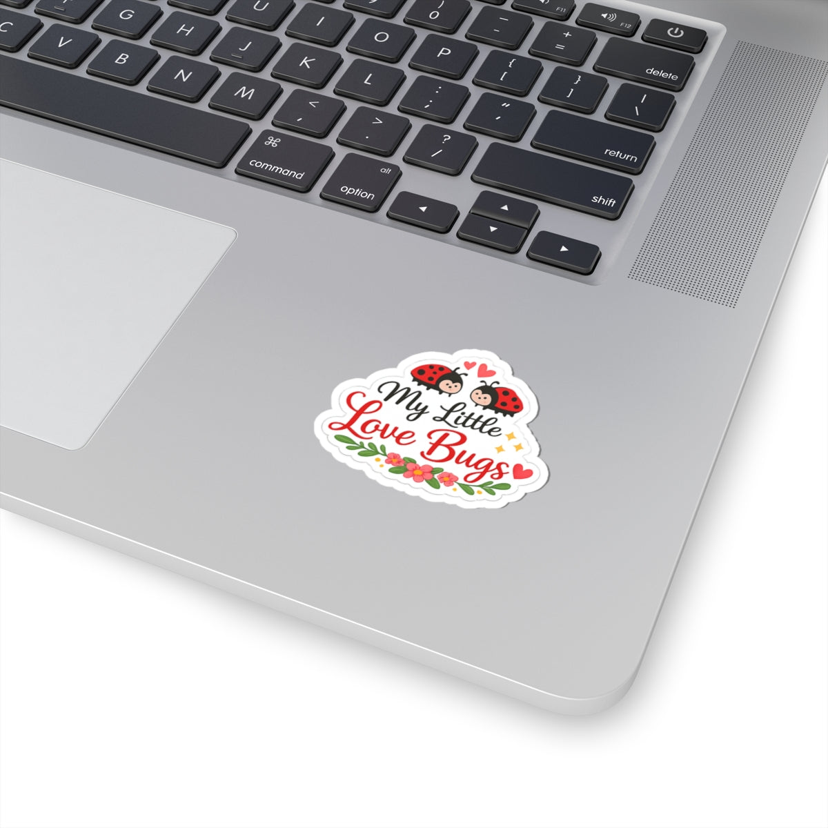 My Little Love Bugs Kiss-Cut Sticker | Cute Ladybug Heart Floral Decal