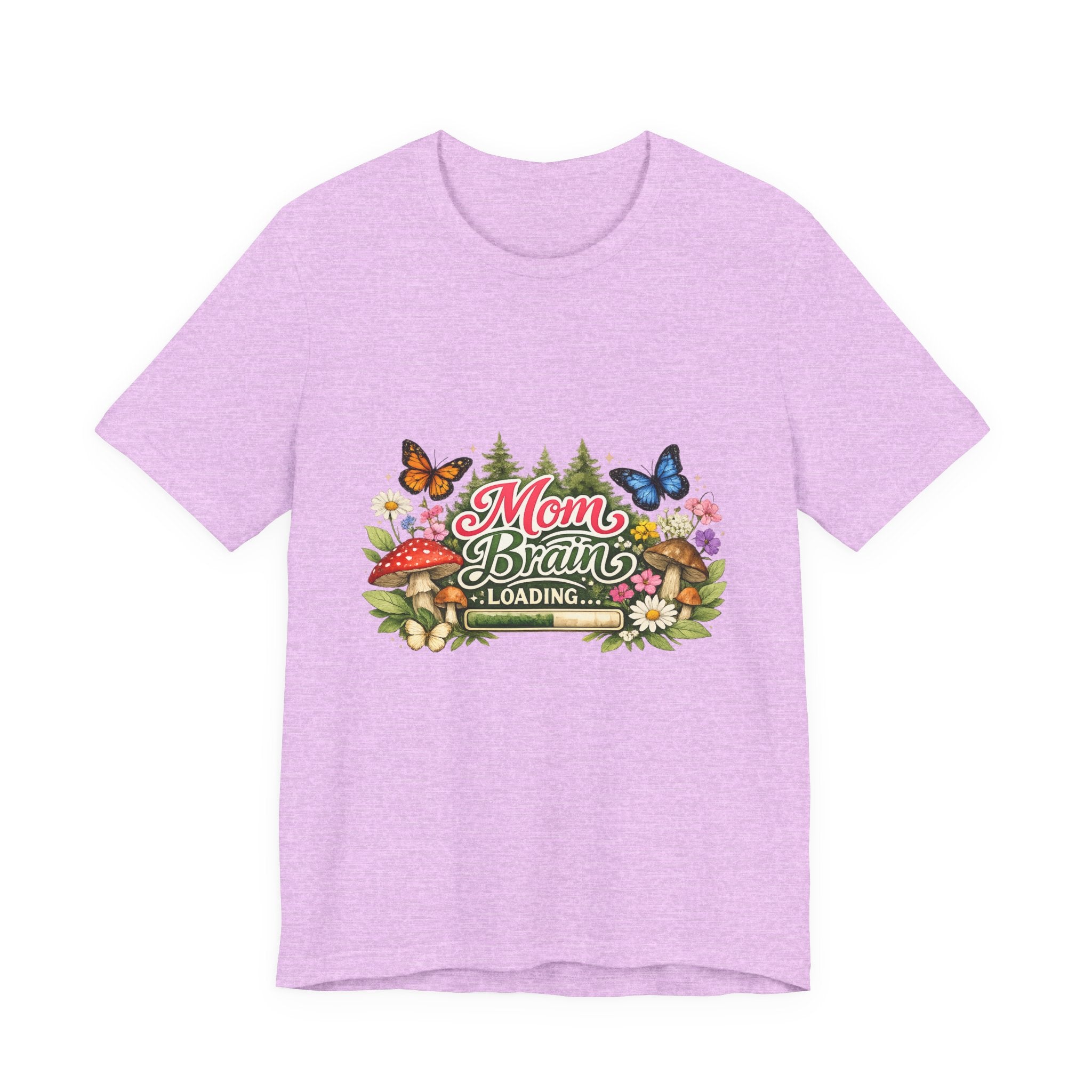 Mom Brain Loading T-Shirt | Floral Butterflies Mom Tee