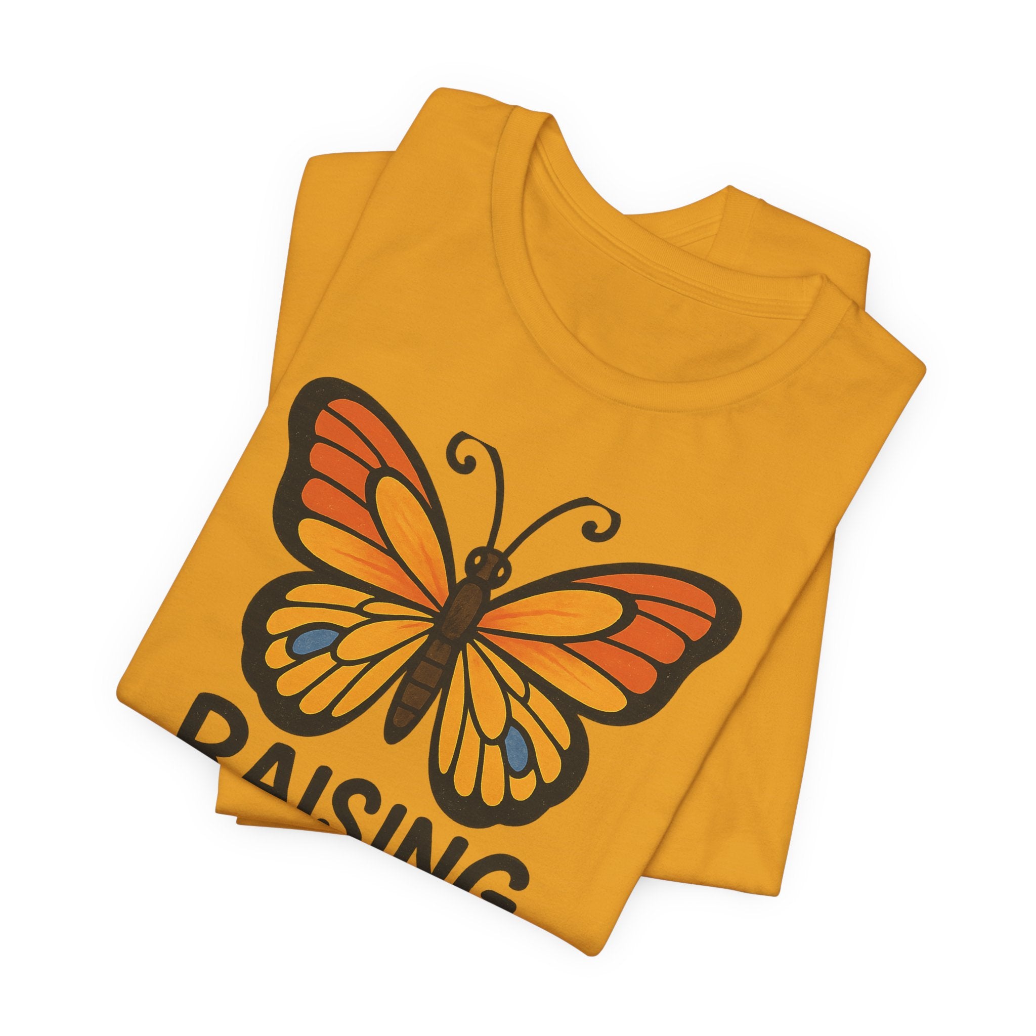 Raising Tiny Humans Is Exhausting Butterfly T-Shirt | Parenting Tee