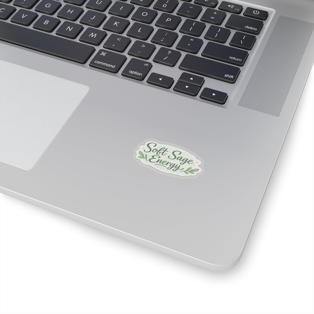 Soft Sage Energy Sticker | Kiss-Cut vinyl decal, calming botanical design