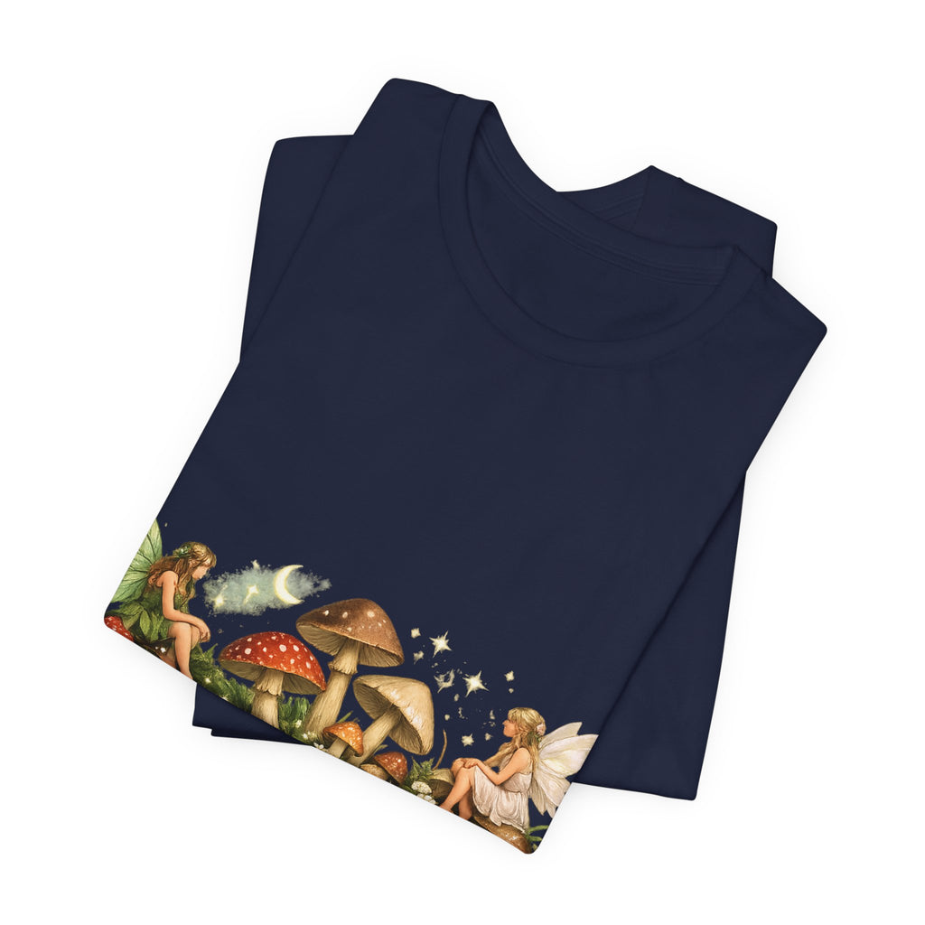 Mushroom Fairy Garden Tee | Sage Living Co. forest floral illustration