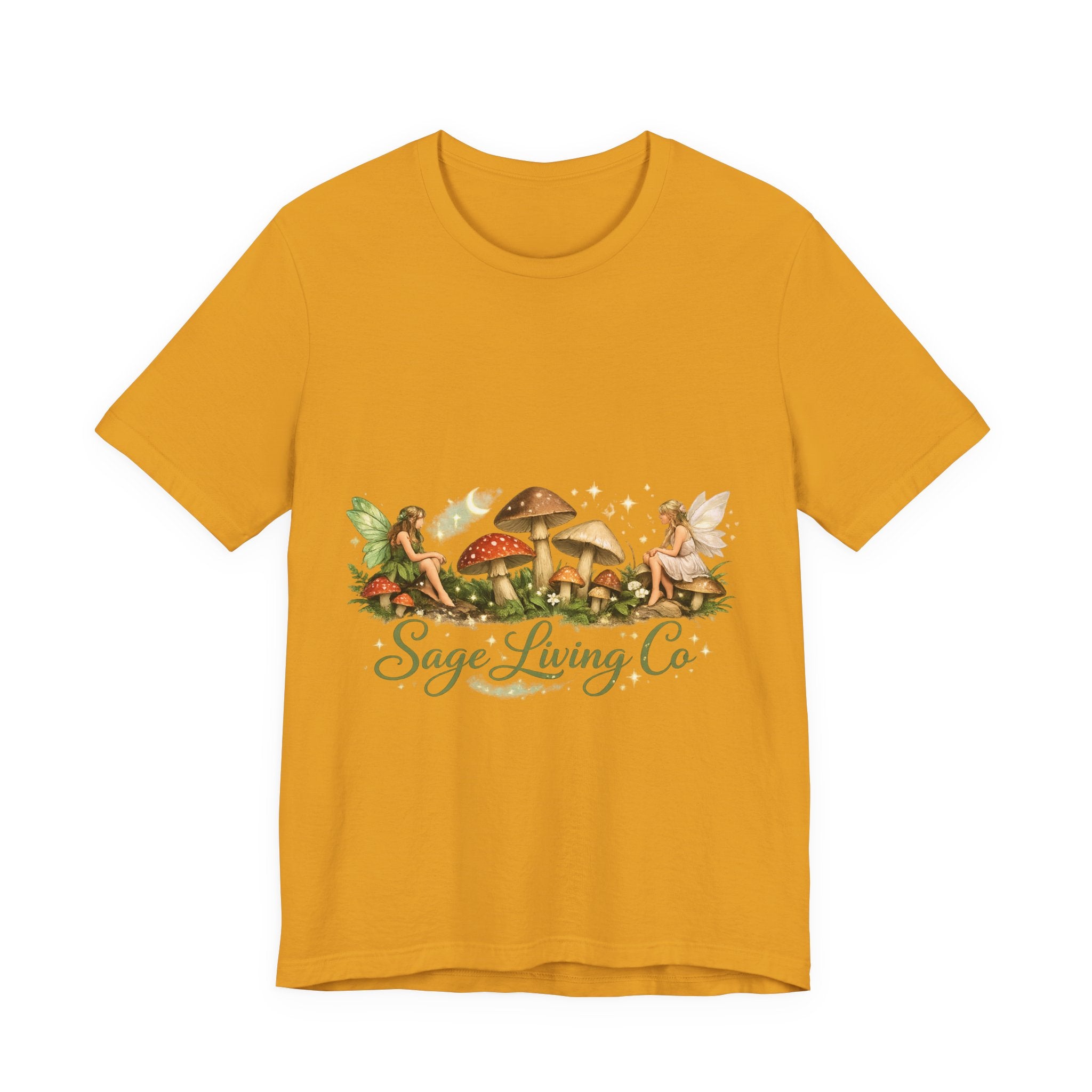 Mushroom Fairy Garden Tee | Sage Living Co. forest floral illustration