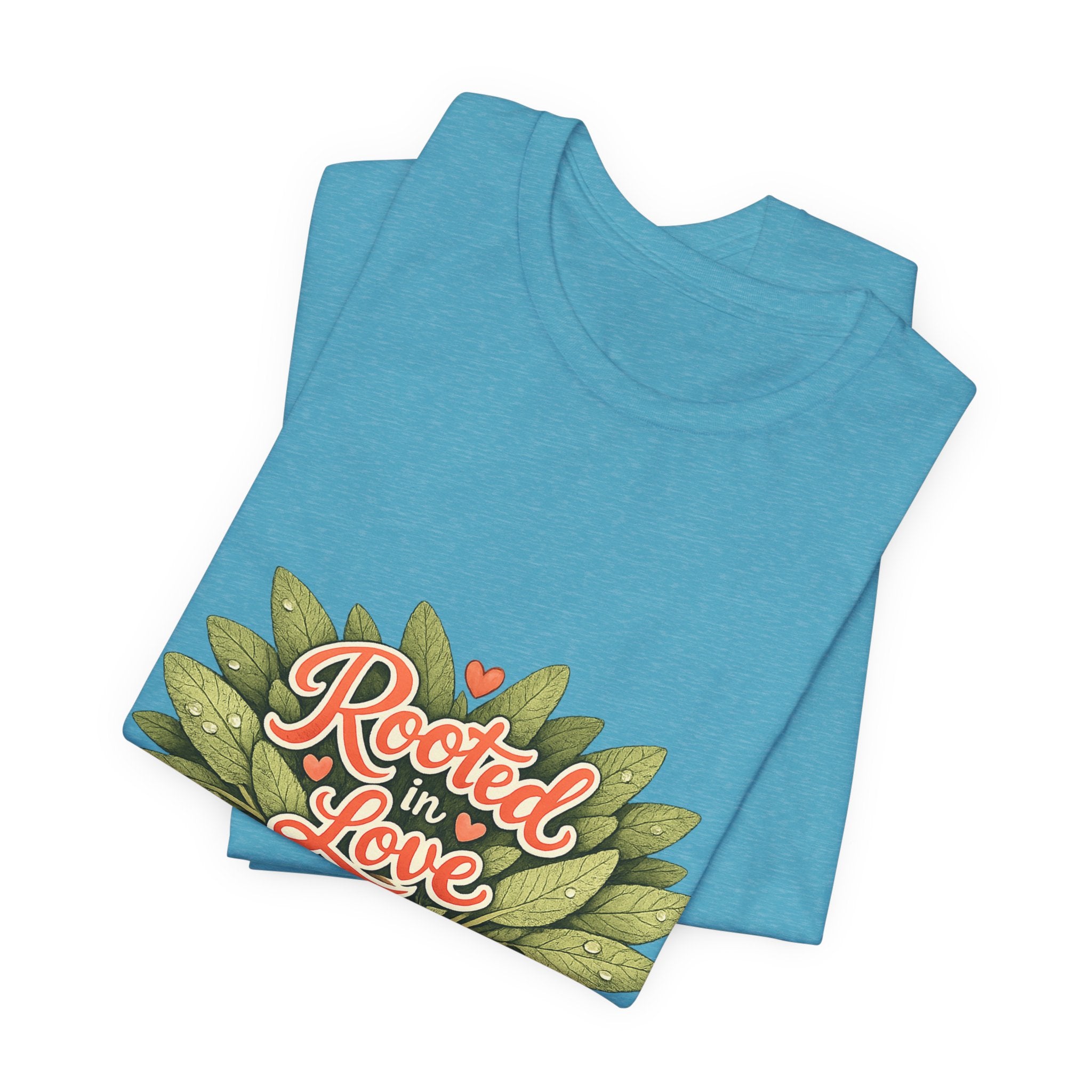 Rooted in Love mushroom family T-Shirt | Nature woodland graphic tee