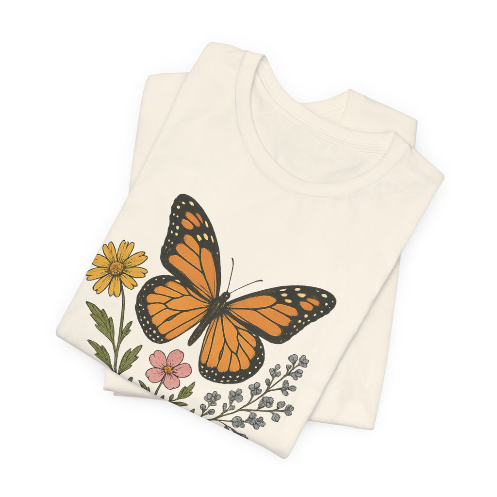 Cute Butterfly Mom T-Shirt — Mother's Day Floral Mom Tee