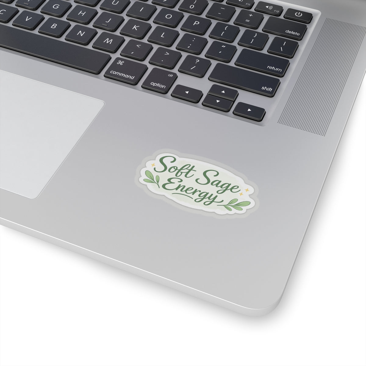 Soft Sage Energy Sticker | Kiss-Cut vinyl decal, calming botanical design
