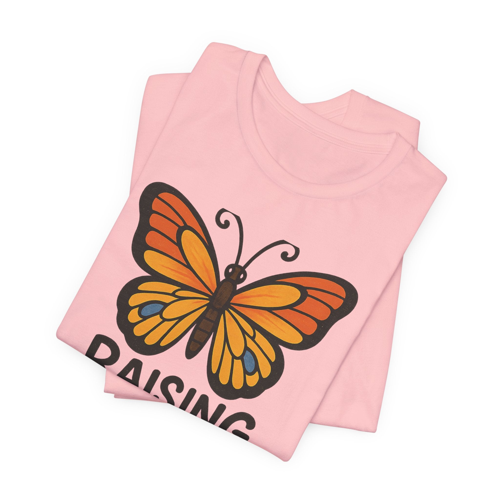 Raising Tiny Humans Is Exhausting Butterfly T-Shirt | Parenting Tee