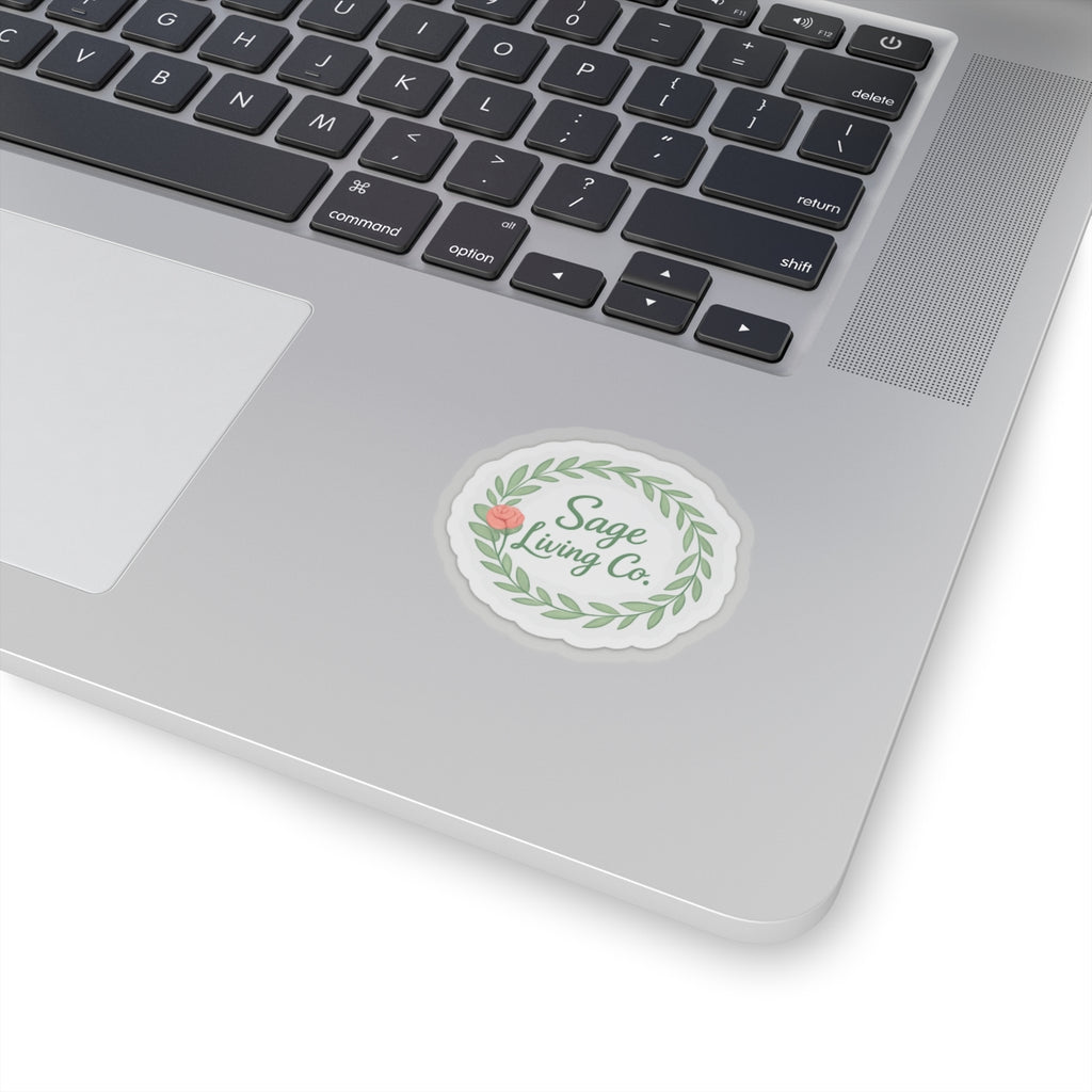 Sage Circle Stickers | Kiss-Cut Vinyl Sticker Sheet
