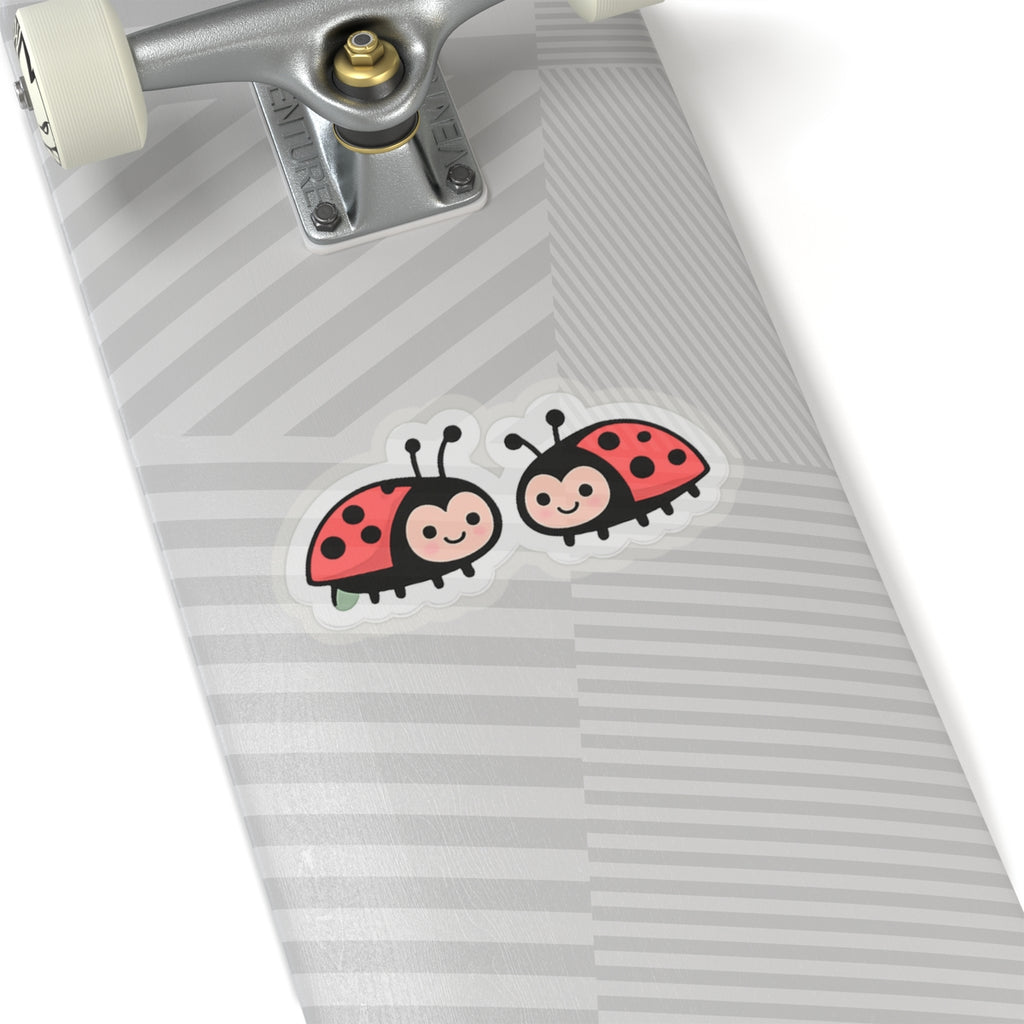 Cute Pair of Ladybugs Sticker | Kiss-Cut Sticker