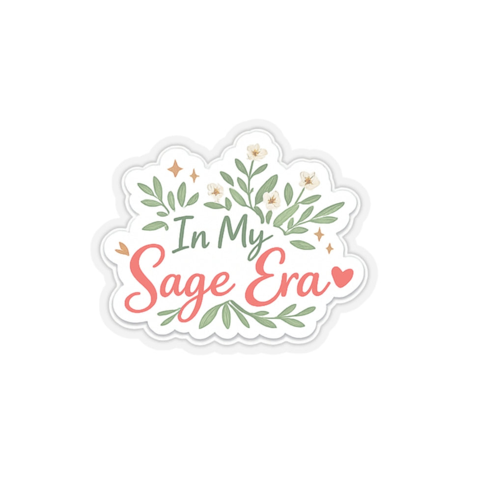 "In My Sage Circle Era" Stickers | Aesthetic Phrase Sticker, Planner Decal