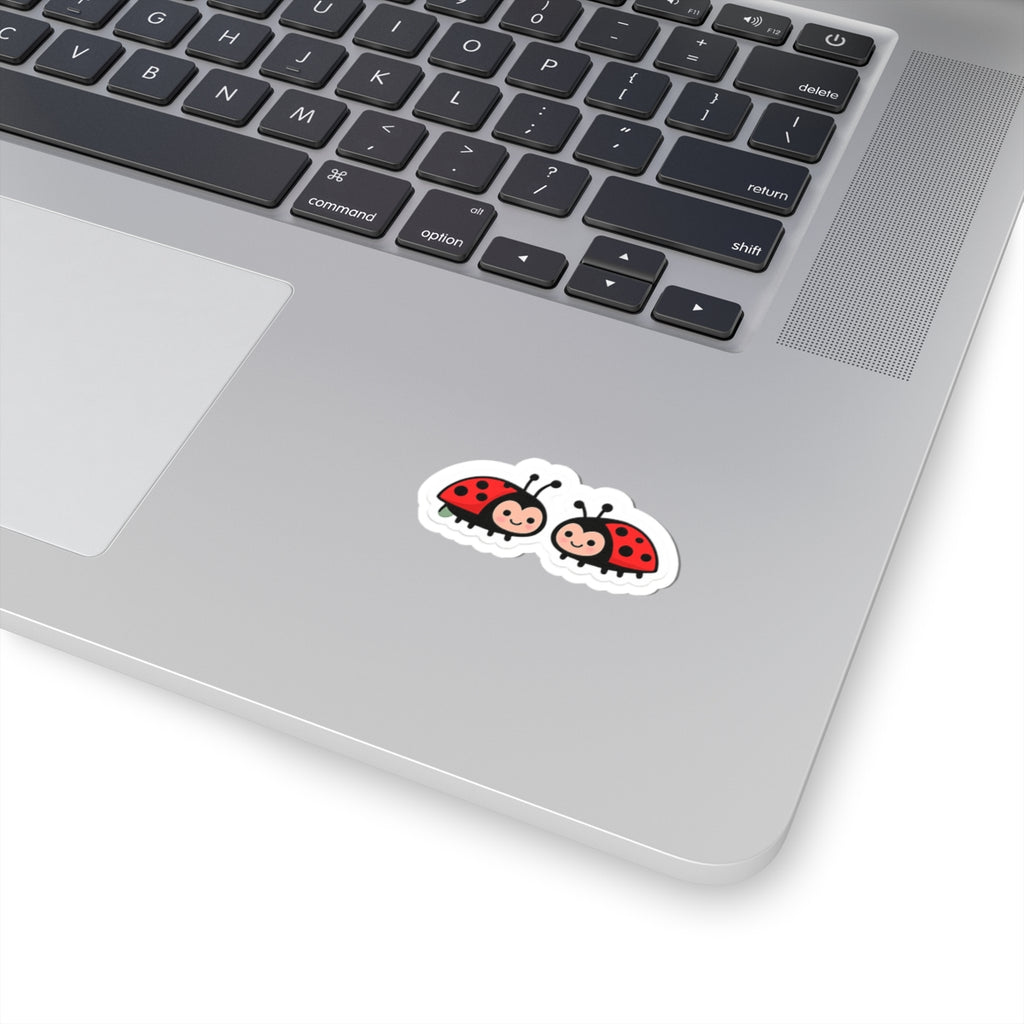 Cute Pair of Ladybugs Sticker | Kiss-Cut Sticker