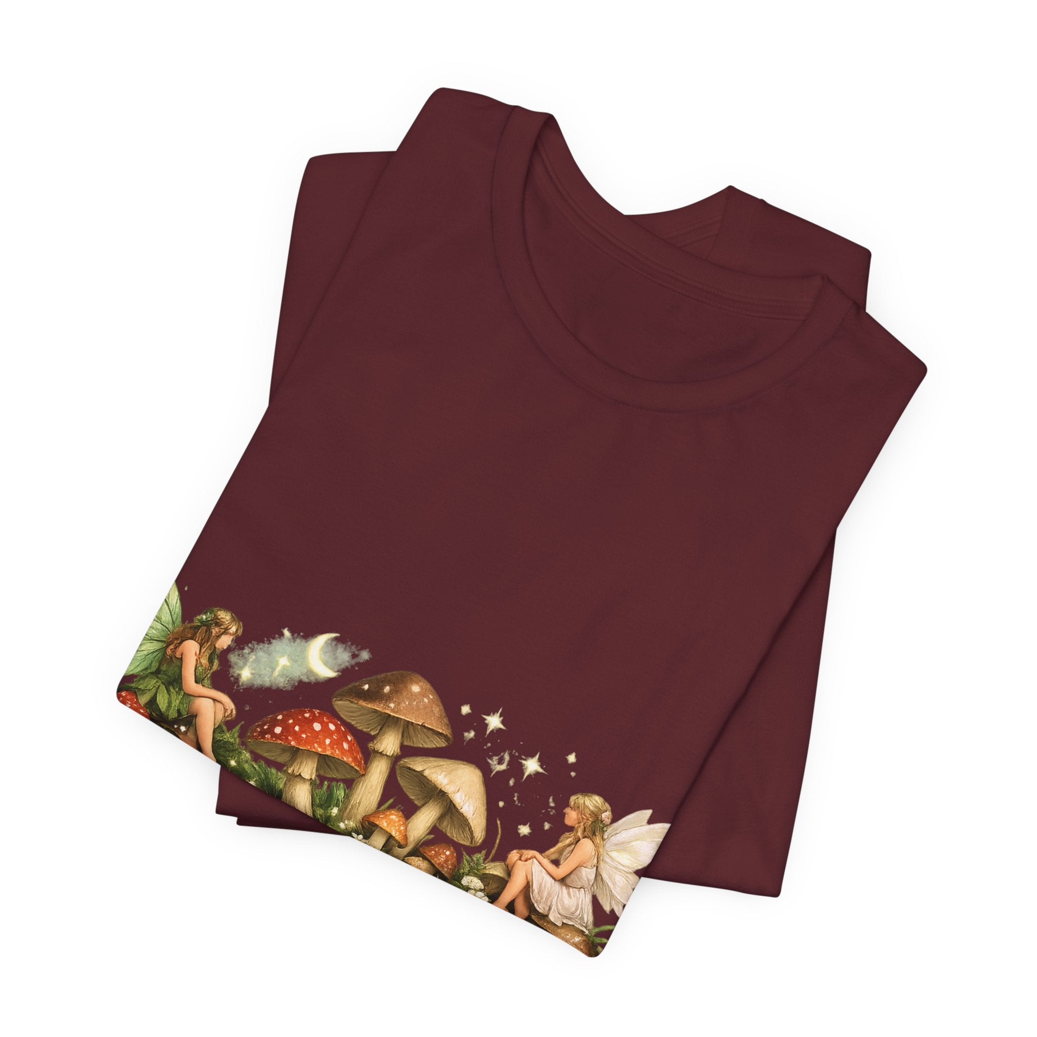 Mushroom Fairy Garden Tee | Sage Living Co. forest floral illustration