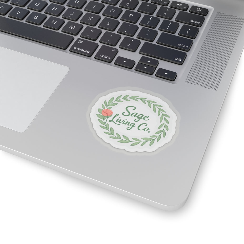 Sage Circle Stickers | Kiss-Cut Vinyl Sticker Sheet