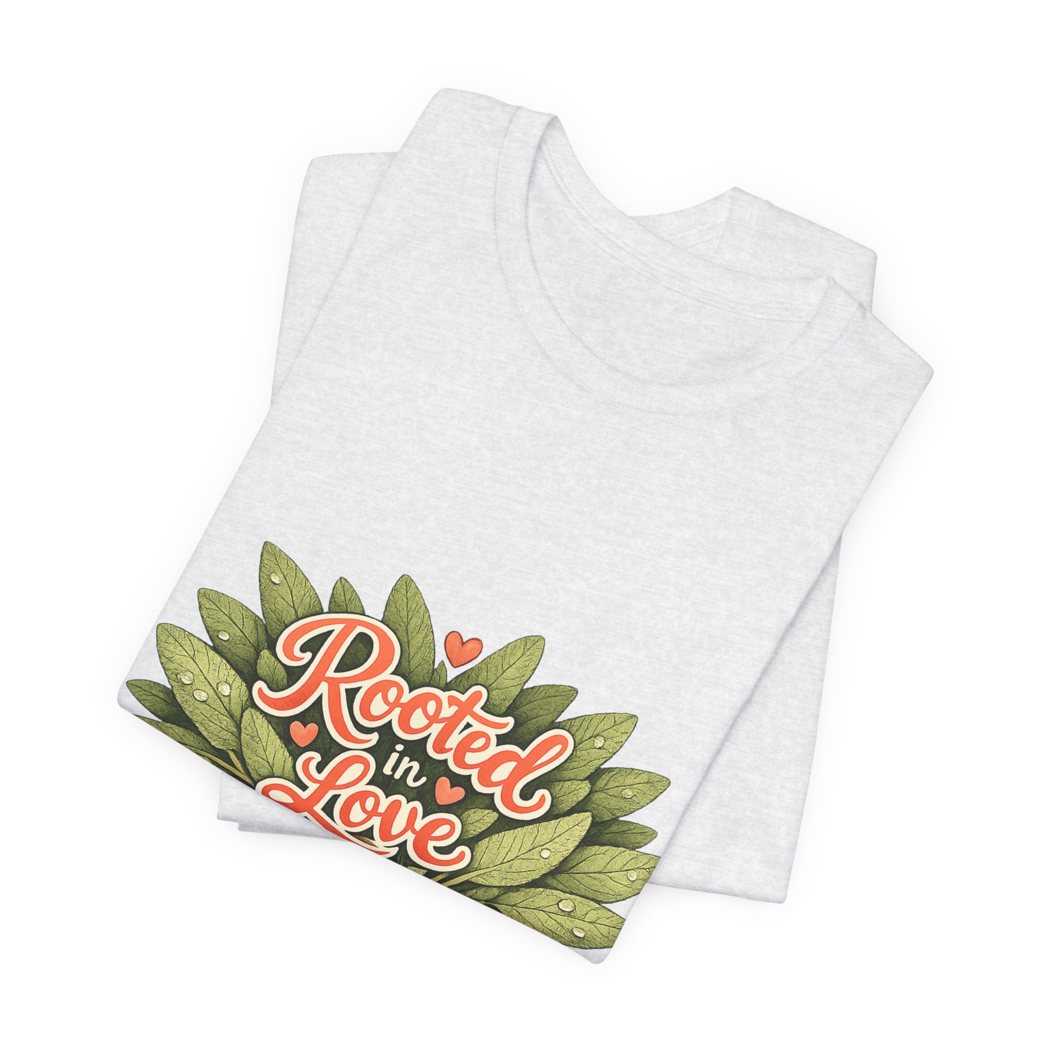 Rooted in Love mushroom family T-Shirt | Nature woodland graphic tee