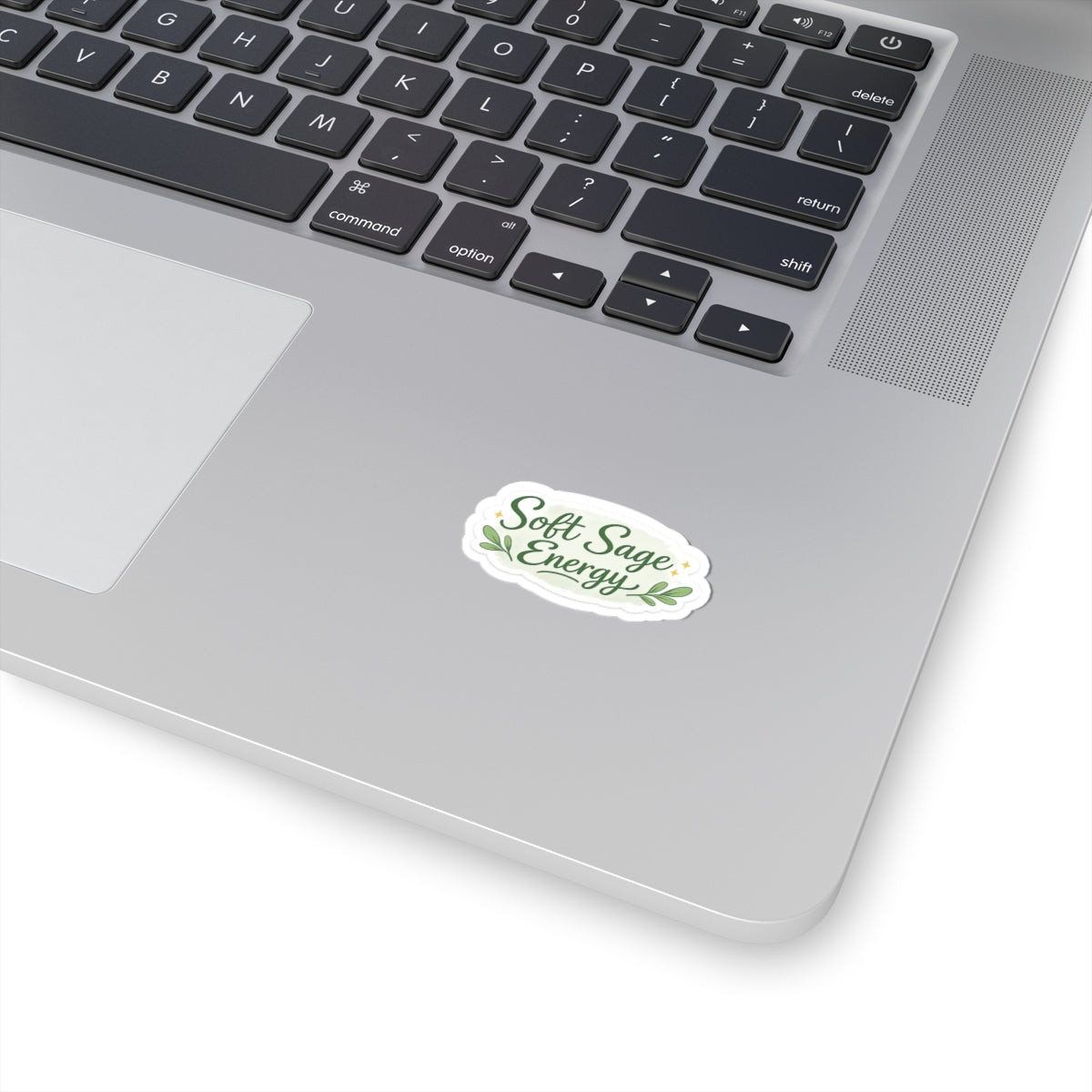 Soft Sage Energy Sticker | Kiss-Cut vinyl decal, calming botanical design