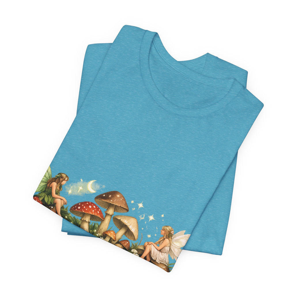 Mushroom Fairy Garden Tee | Sage Living Co. forest floral illustration