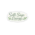 Soft Sage Energy Sticker | Kiss-Cut vinyl decal, calming botanical design